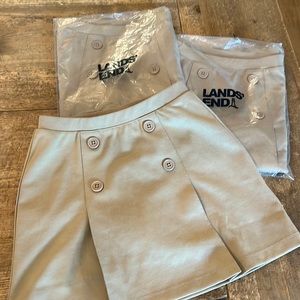 Lands end khaki skort bundle